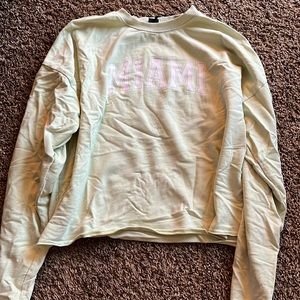 Neon semi-cropped sweatshirt